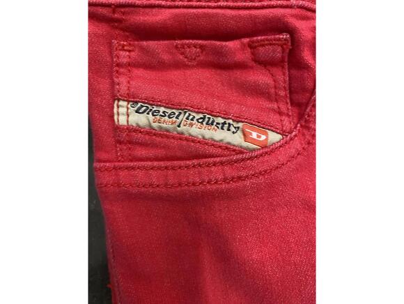 Y2k Diesel Red Skinny Jeans - Picture 5 of 6